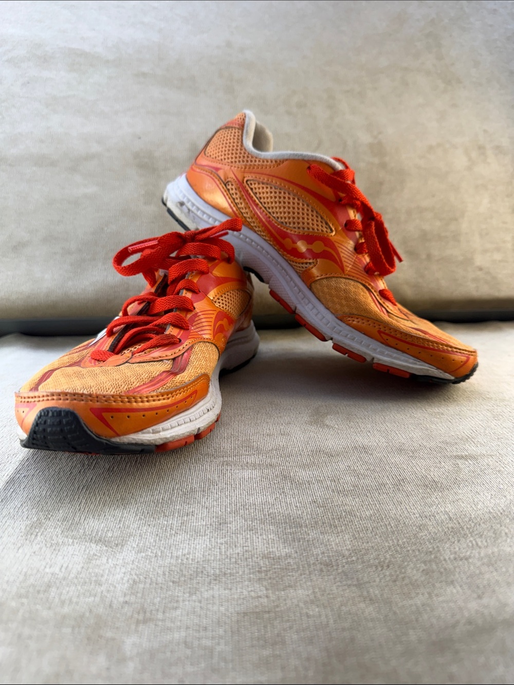 Saucony Women's Orange and Red Athletic Running Shoes